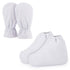 Segbeauty Paraffin Bath Mitts, Thick Snug Elastic Opening Wax Glove and Bootie with Double Terry Clothes for Heat