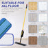 Upgraded Replacement Microfiber Mop Pads for Rubbermaid Commercial 18 Inch Mop, Reusable Wet & Dry Cleaning Flat Mop