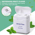 24 Pack Dental Floss Bulk, Mint Flavored Waxed Floss 50m Each for Oral Care