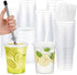 LemonRoad 50 Set Lemonade Stand Cups with Lids Straws Puncher 32oz Clear Plastic