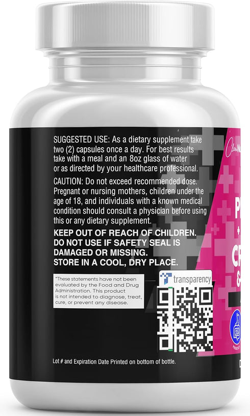 Vaginal Probiotics for Women + Prebiotics 20 Billion Cranberry Pills for Urinary Tract Health, 30 Capsules