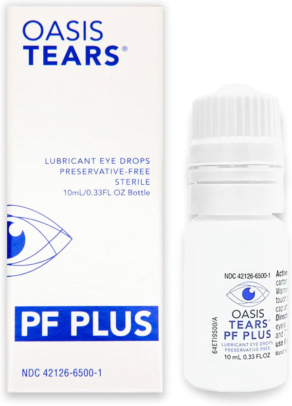 Oasis TEARS OT6500 PF Plus Preservative-Free Lubricant Eye Drops Dry Eye Relief