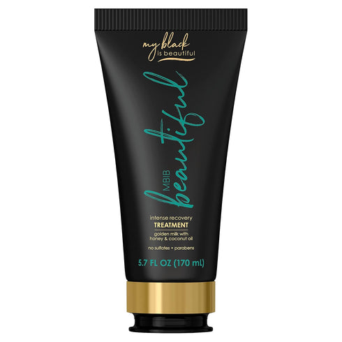 MY BLACK IS BEAUTIFUL Golden Milk Intense Recovery Hair Treatment, 5.7 Fl Oz, Sulfate Free Deep Conditioning Mask for