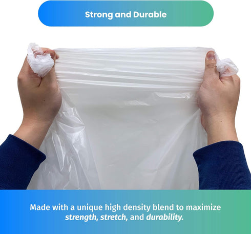 Reli. SuperValue 6-10 Gallon Trash Bags | 300 Count | Clear Multi-Use Garbage Can Liners