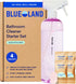 BLUELAND Bathroom Cleaner, Starter Set, Eucalyptus Mint Scent, Spray Bottle with 4