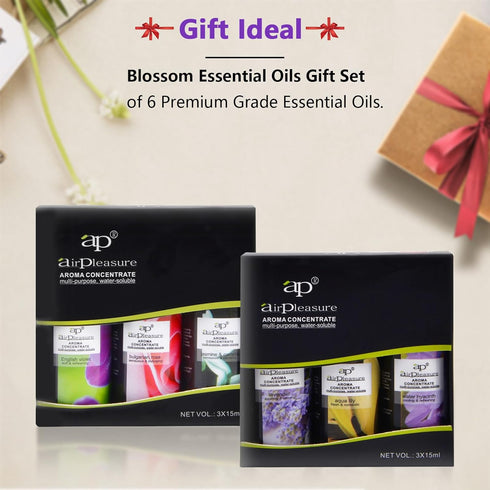 Blossom Essential Oils Set, 6x15ml Aromatherapy Oil Kit for Diffuser, Humidifier, Air Purifier