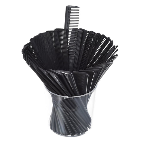 Hestya 36 Pack Hair Comb Bulk, 7 Inch Carbon Fiber Cutting Comb for Men Women, Black