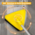 JEHONN Wall Mop with Long Handle, 80 Inches, 180° Collapsible Baseboard Cleaner Tool
