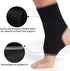 NEOTech Care Ankle Support Sleeve - Open Heel, Light, Elastic, Medium Compression, Black Color, Size L