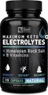 Keto Electrolyte Supplement, 120 Capsules, Maximum Electrolytes with Pink Himalayan Salt, B Vitamins