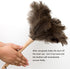 THARAHT 1PCS Ostrich Feather Duster, Fluffy Natural with Wood Handle, Reusable for Cleaning Keyboard and Home