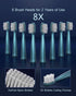 USB Rechargeable Sonic Electric Toothbrush for Adults, High Vibration Teeth & Gum Care, Soft Dupont Brush Heads, Green