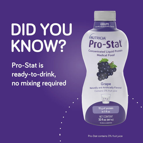 Pro-Stat Concentrated Liquid Protein Medical Food, Grape Flavor, 30 Fl Oz Bottle