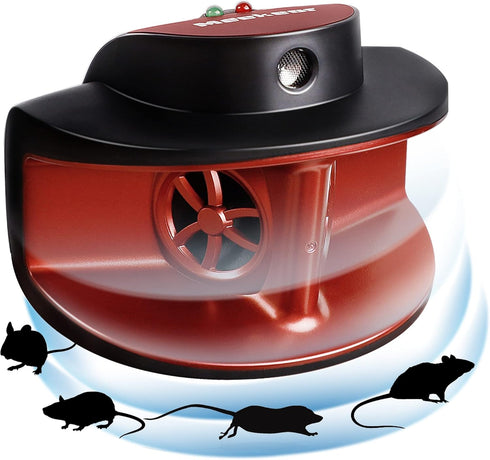Ultrasonic Mice Repellent, 4-in-1 Electric Rat Squirrel Rodent Pest Repeller, Plug-in Noiseless Device for Indoor Use