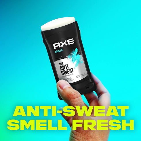 AXE Apollo Antiperspirant Deodorant Stick For Men - 48 Hr Anti Sweat - Sage & Cedarwood - 2.7 Ounce (Pack of 4)