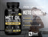 Pure MCT Oil Capsules - 360 Softgels | 3000mg, 4 Month Supply Keto Pills w Unrefined Coconut