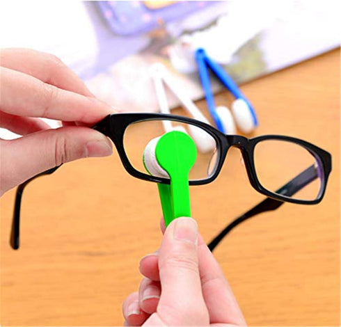 5 Pcs Mini Sunglasses Eyeglass Microfiber Cleaner, Soft Brush Cleaning Tool for Glasses, Mini Microfiber