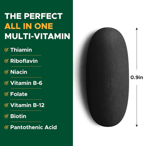 Life's Fortune Multivitamin & Mineral 60 Tablets - All Natural Energy Source with Whole Food Concentrates,