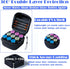 JFGLORIX 10ml U-100 Vials,9-Slot,Black (9 Insulin Fridge Holder Storage Case Insulin Vial Protector Holder Insulin