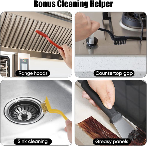 Harkta 12Pcs Set,Hard Crevice Cleaning Brush Bristle Cleaning Supplies for Deep Cleaning Gap,Home Essentials,Bathroom