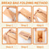 THSLSFX 50pcs Packaging (13.7''x8.2''x3.5'') Large Paper Bread Bags for Sourdough Breads Storage/Bakery Bags