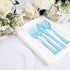 WDF 160 Piece Blue Plastic Silverware Set, Heavy Duty Includes 80 Forks, 40 Spoons, 40 Knives for Parties, Daily Use
