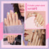 MORGLES Half Cover Coffin Nail Tips Set, 500 Pcs Clear Acrylic Nail Tips with Glue, Clipper, and Files