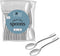 36 Ct Silver Mini Dessert Spoons, 4 Inch Disposable Tiny Silver Spoons for Appetizers Tasting