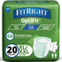 FitRight Stretch Ultra Adult Briefs, Incontinence Diapers with Tabs, Heavy Absorbency, Large/XL/2XL,