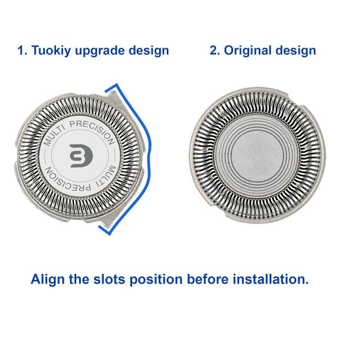 SH30 Replacement Heads for Norelco Shaver Series 3000, 2000, 1000, 5000X, Blades for Philips Norelco Shaver 3800, 3600,