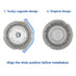 SH30 Replacement Heads for Philips Norelco Shavers, Compatible with Series 3000, 2000, 1000, S738 Models