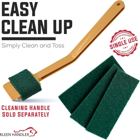 60 Pcs Slicer EZ Scrub Pad, Electric Blade Cleaning Tool for Deli Slicing Machine, Small Scrub Pads