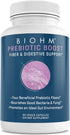 BIOHM Prebiotic Fiber Supplement - 4 Dietary Prebiotic Fiber for Gut Health & Immune System, 60 Capsules