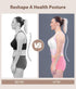 URSEXYLY Adjustable Posture Corrector for Women, Upper Back Brace Support Back Straightener for Pain Relief (XS/S, Pink)