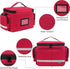 LEFORZ Student,Therapist,Doctors,Red(11.7x7.6x8inch) Small Medical Bag,First Aid Bag Empty,Home Health Nurse Bag
