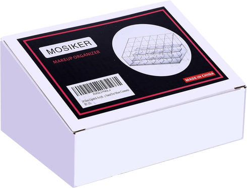 Lipstick Organizer, Small Clear Plastic Compact Holder with 24 Slots for Lip Gloss, Chapstick