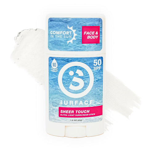 Surface TROPIX Sheer Touch Sunscreen Stick, SPF 50, Water Resistant, UVA/UVB Protection, 1 PACK