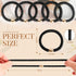 No Damage Hair Ties, 10PCS Elastic Ponytail Holders for Thick Hair, Braided Hair Bands for Women & Girls - Black