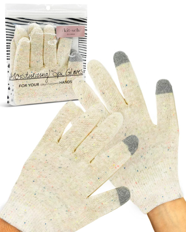 Kitsch Moisturizing Gloves Overnight for Dry Hands Treatment, Soft Hydrating Gel Spa Gloves for Women & Men