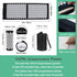 XiaoMaGe Acupressure Mat and Pillow Set - Extra Long Mat for Neck & Back Pain Relief, Black
