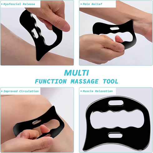 Stainless Steel Gua Sha Muscle Scraper Tool, Myofascial Scraping Tools for Physical, Lymphatic Drainage Massager, Soft