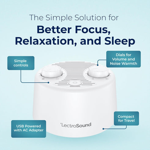Settings Adaptive Sound Technologies LectroSound - Noise Machine for Optimal Sleep Environment - Non-Looping Nature