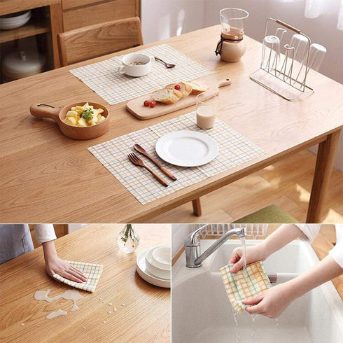 Sionoiur 30 Cleaning Towels Disposable Dish Cloths Nonstick Fiber Reusable Handy Wipes House Kitchen Cleaning Cloth