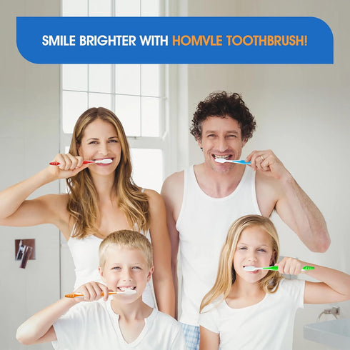 Homvle 48 Packs Office/4 Disposable Toothbrushes with Toothpaste, Individually Wrapped Buld Toothbrush and Toothpaste