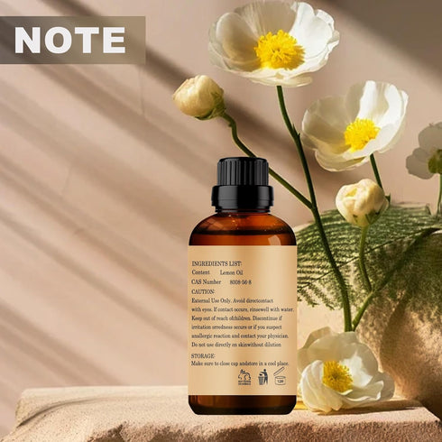 Organic Lemon Essential Oils 30ML - 100% Pure for Aromatherapy Diffuser