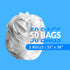 Reli. SuperValue 33 Gallon Trash Bags, 50 Count, Heavy Duty, Clear Multi-Use Garbage Bags, Made in USA