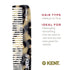 Kent 6T TW Fine Tooth Comb and Wide Tooth Hair Comb | Handmade Styling Comb for Hair Care, Barber Combs, Beard Combs
