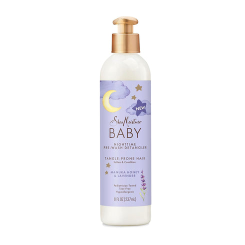 SheaMoisture Baby Pre-Wash Hair Detangler, Manuka Honey & Lavender for Delicate Hair and Skin, 8 oz