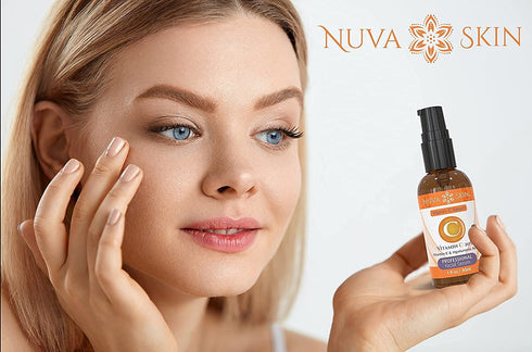 Vitamin C Serum for Face - Anti Aging Brightening Serum with Hyaluronic Acid, Facial Serum for Collagen Production &