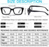 MARE AZZURO 2 Pairs Stylish Oversized Reading Glasses for Women, 1.0 1.5 2.0 2.5 3.0 3.5 (Black, 1.00)